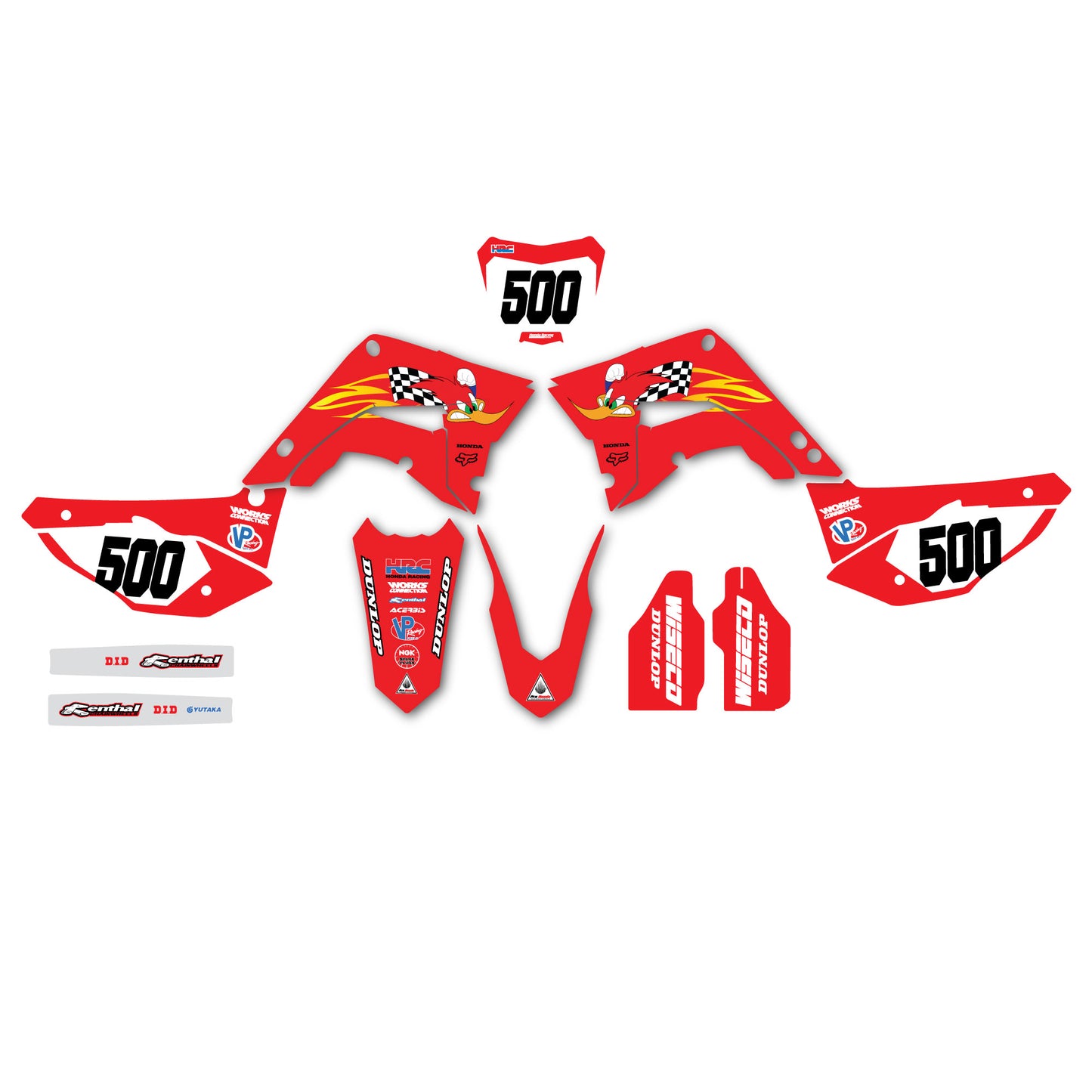 Honda Restyle Gen 1 WOODY Graphic Kit CR125 CR250 2002 2003 2004 2005 2006 2007