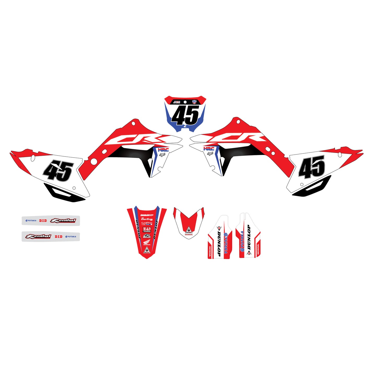 Honda Restyle Gen 2 Graphics Kit CR125 CR250 2002 2003 2004 2005 2006 2007