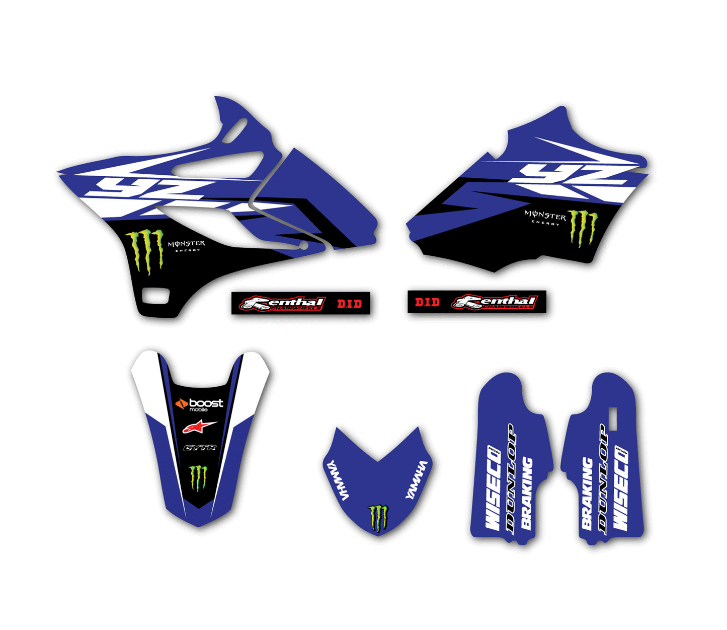 Yamaha YZ85 Factory Graphic Decal Sticker Kit Fits 2002-2021