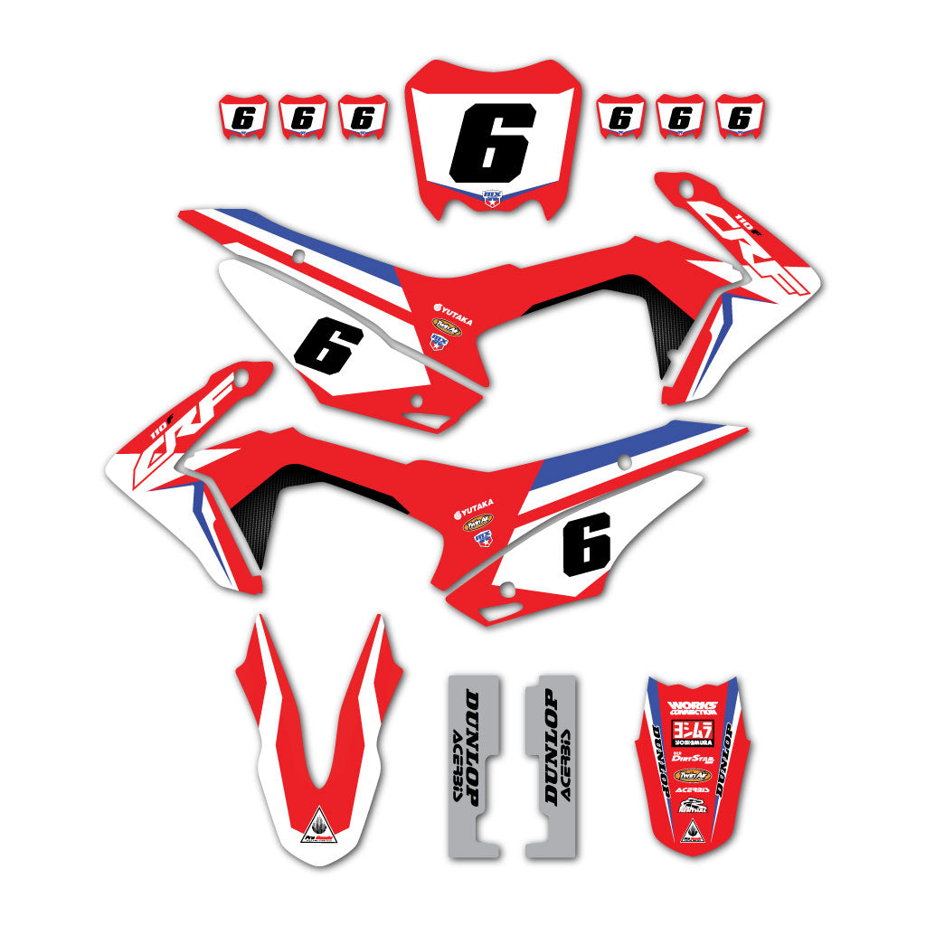 Honda factory graphics kit CRF110 2013-2018