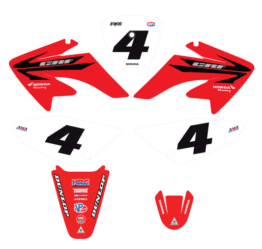 Honda CRF70 graphics kit 2004-2012