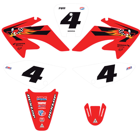 Honda CRF70 Woody graphics kit 2004-2012