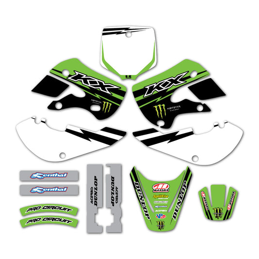 Kawasaki KLX110  Team Graphic Decal Sticker Kit  Fits 2002-2009