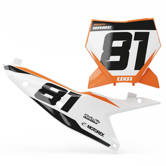 KTM - UXA 'X2' - Number Plate Graphics