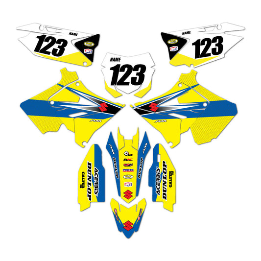 Suzuki Polisport Restyle Graphics Kit RM125 RM250 2002-2008