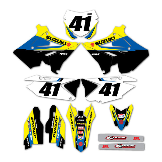 Suzuki Polisport Restyle Graphics Kit RM125 RM250 2002-2008