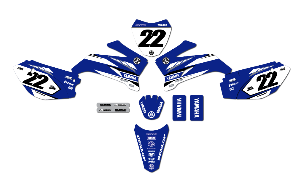 Yamaha TTR110 Factory Graphic Decal Sticker Kit  Fits 2008-2026