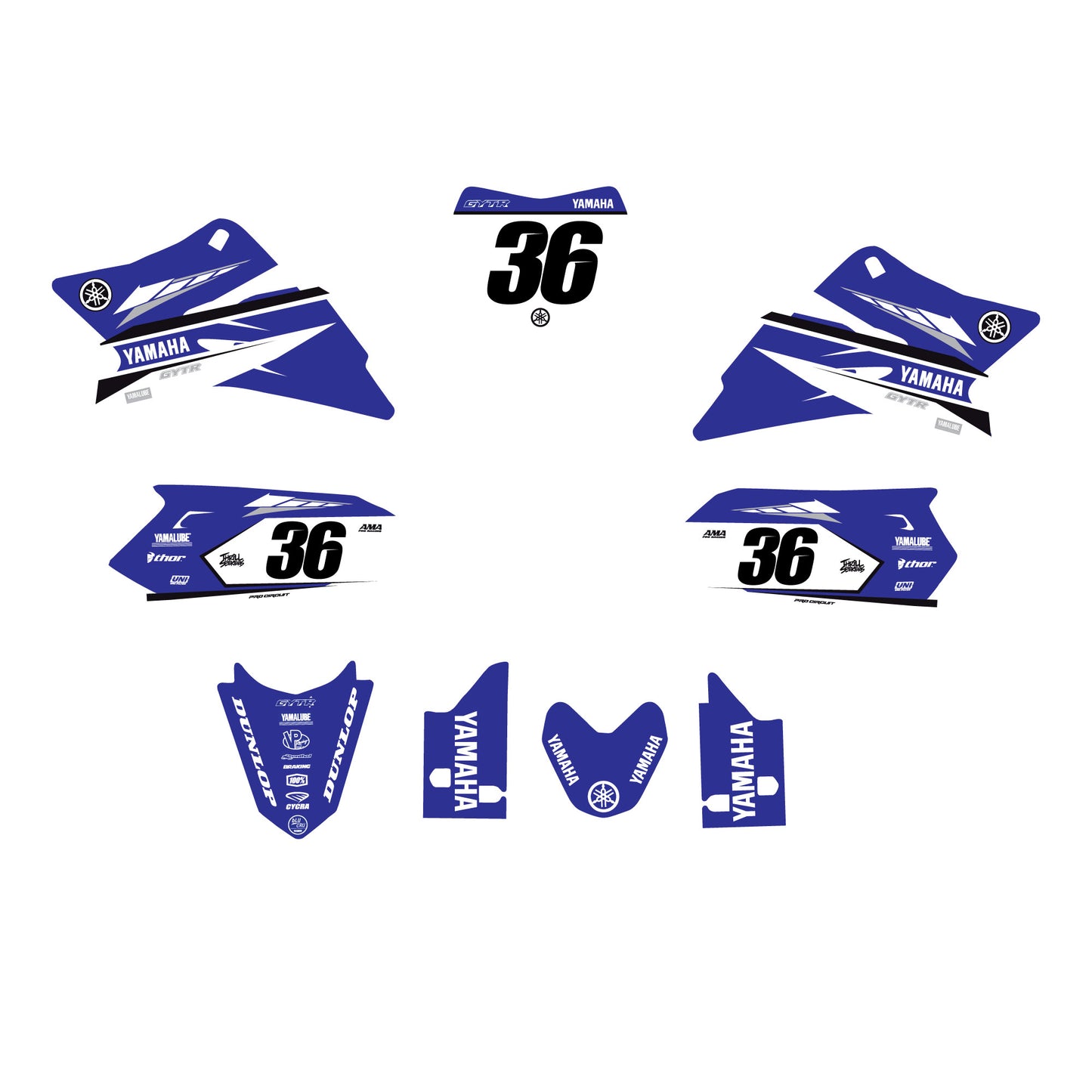 Yamaha TTR50 Graphic Decal Sticker Kit  Fits 2006-2025