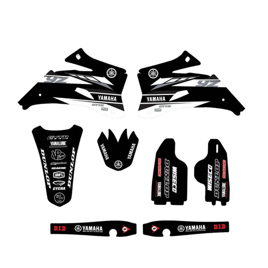 Yamaha Team Black Graphic Kit YZ250F YZ450F 2006-2009