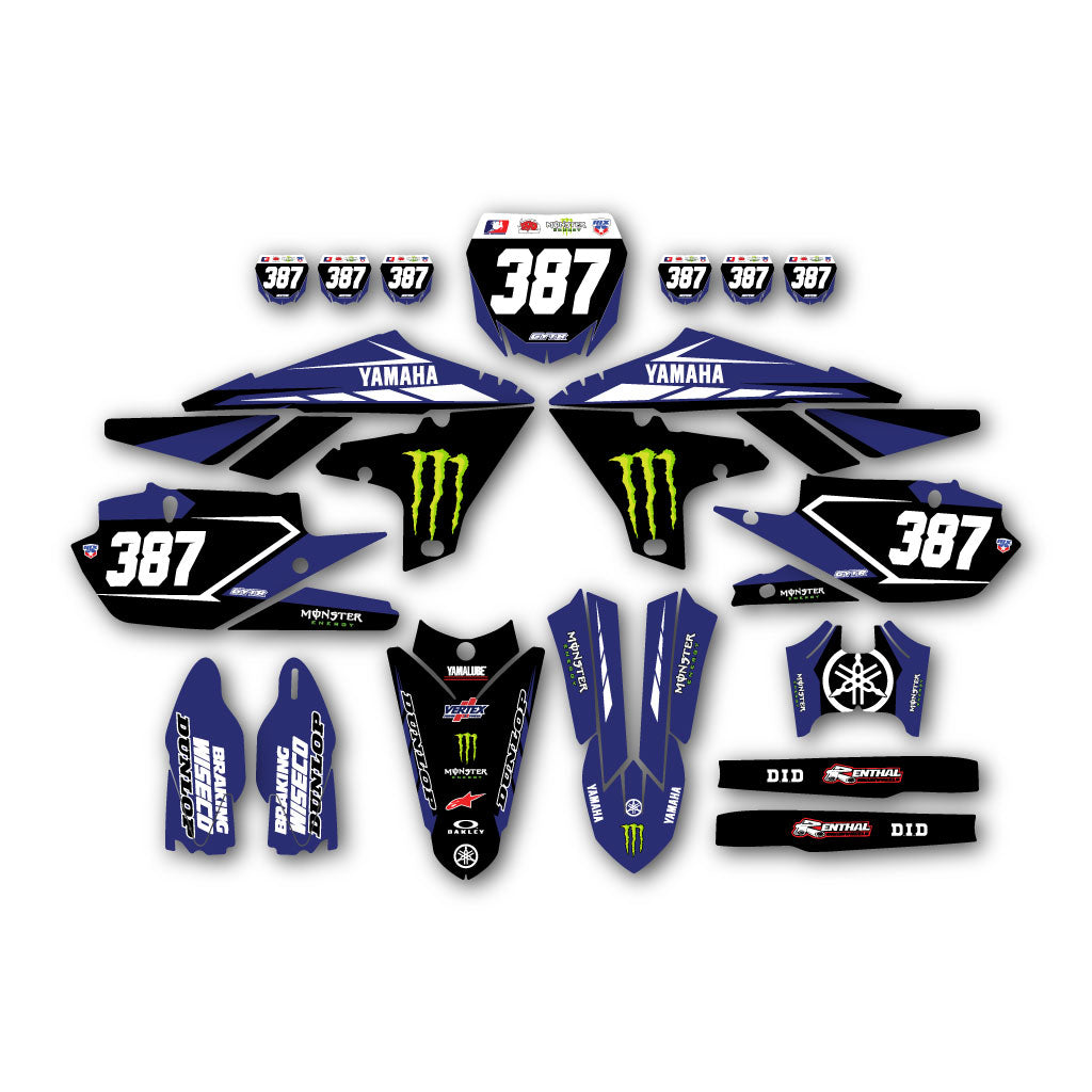 Yamaha Team Graphic Kit YZ250F YZ450F 2019-2023