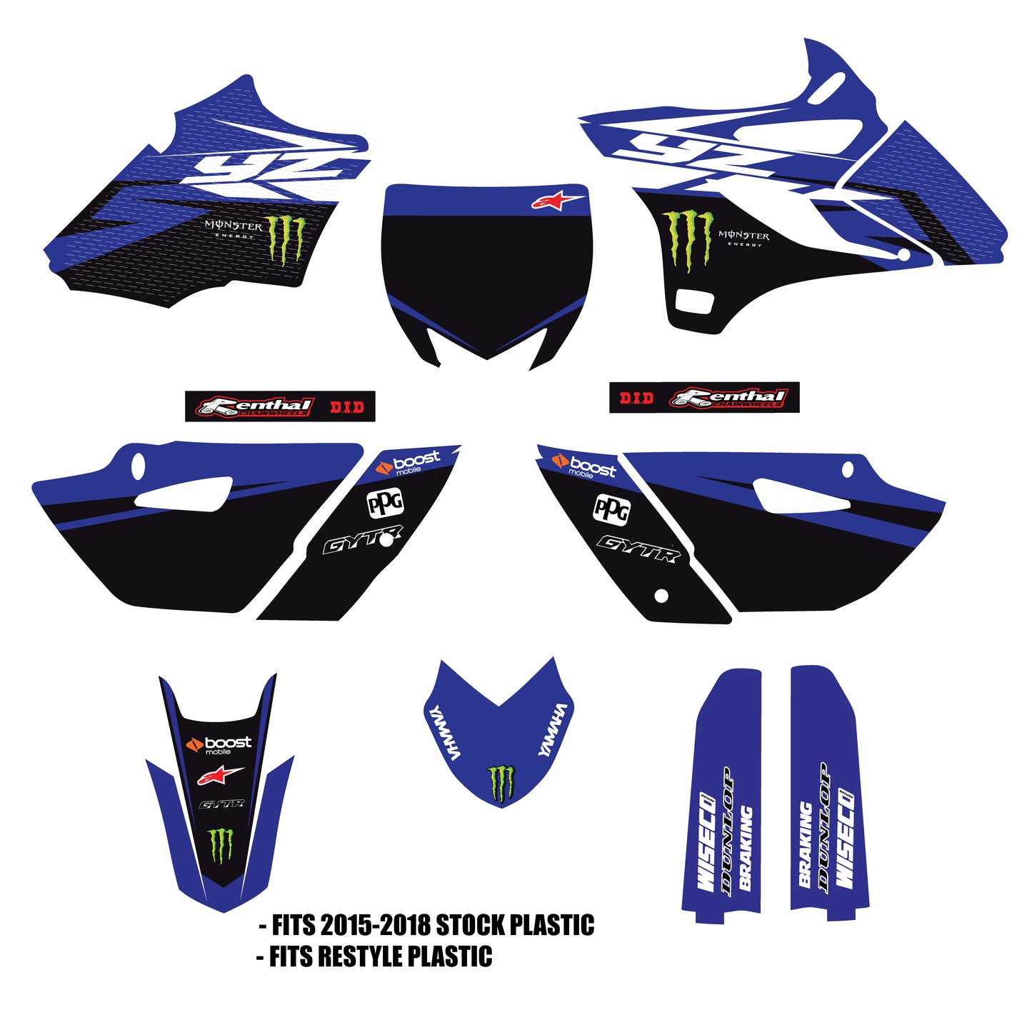 Yamaha Team Graphic Kit YZ85 2002-2026