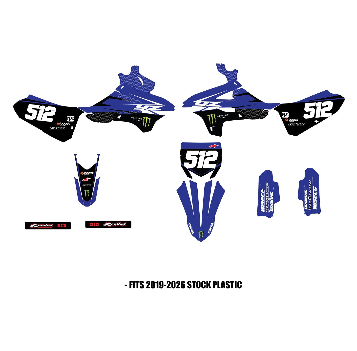 Yamaha Team Graphic Kit YZ85 2002-2026