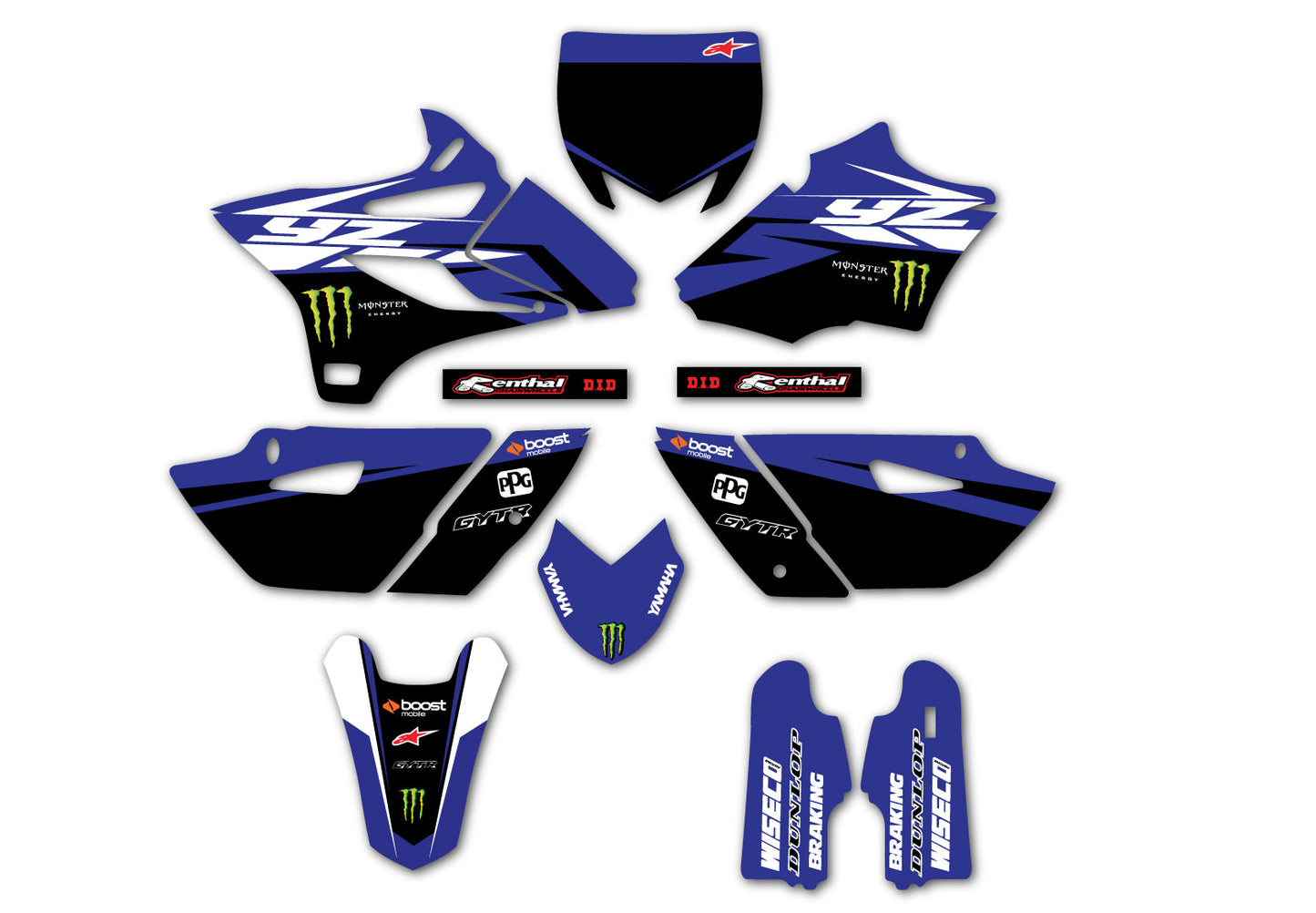 Yamaha Team Graphic Kit YZ85 2002-2026